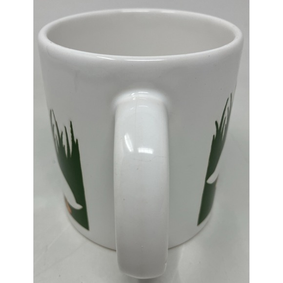 Vintage Waechtersbach Goose Geese Duck Green Coffee Mug West Germany Spring - Picture 4 of 7